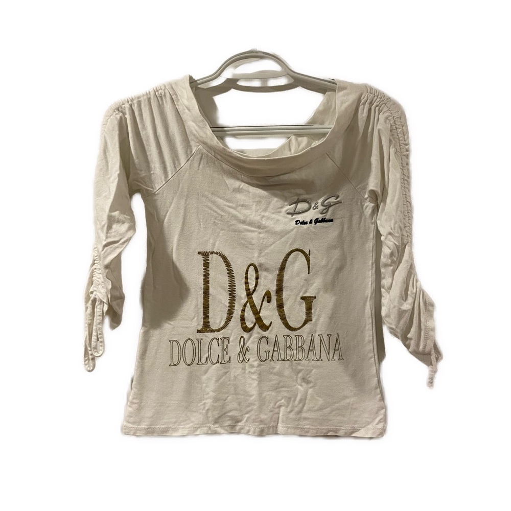DOLCE AND GABBANA OFF THE SHOULDER TOP